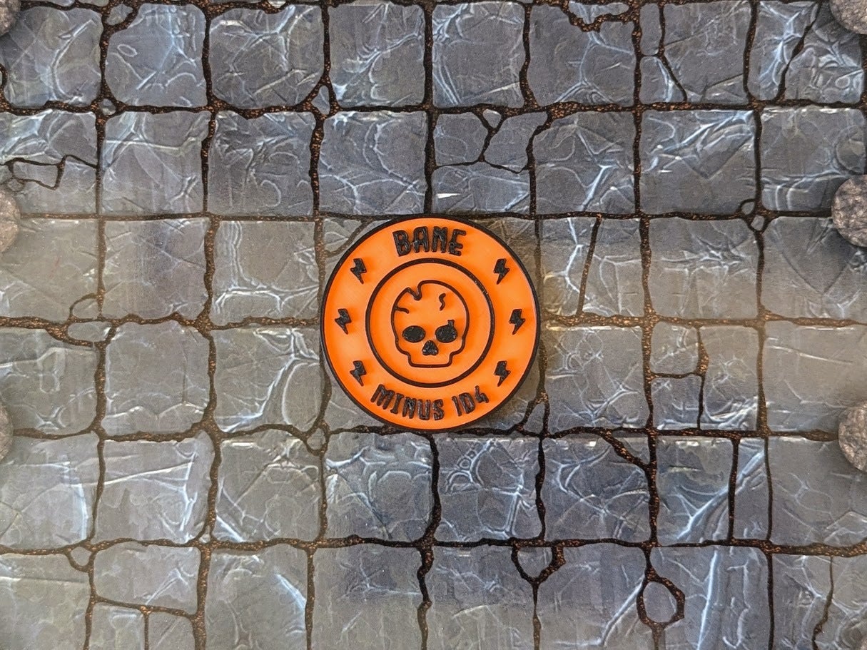 Spell Effect Reminder (Bless, Bane, Guidance, Bardic Inspiration